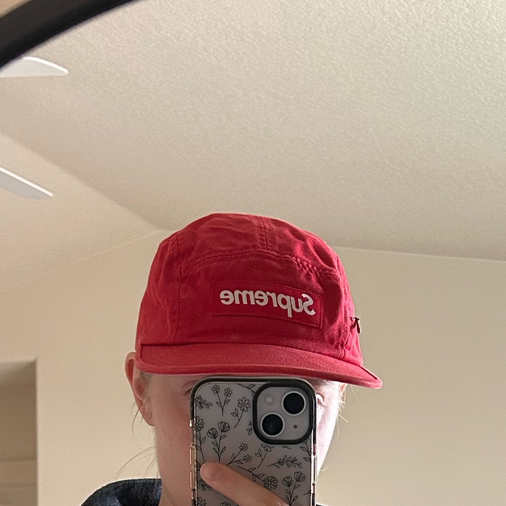 Supreme box logo 5 panel hat with zipper